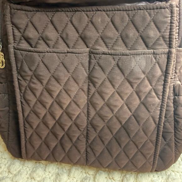 VERA BRADLEY Woman\'s Quilted Large Backpack Carryall Chocolate Brown main image 10